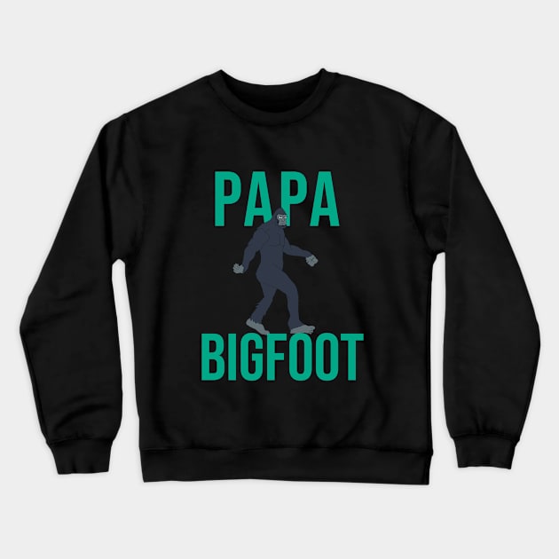 Papa bigfoot Crewneck Sweatshirt by cypryanus